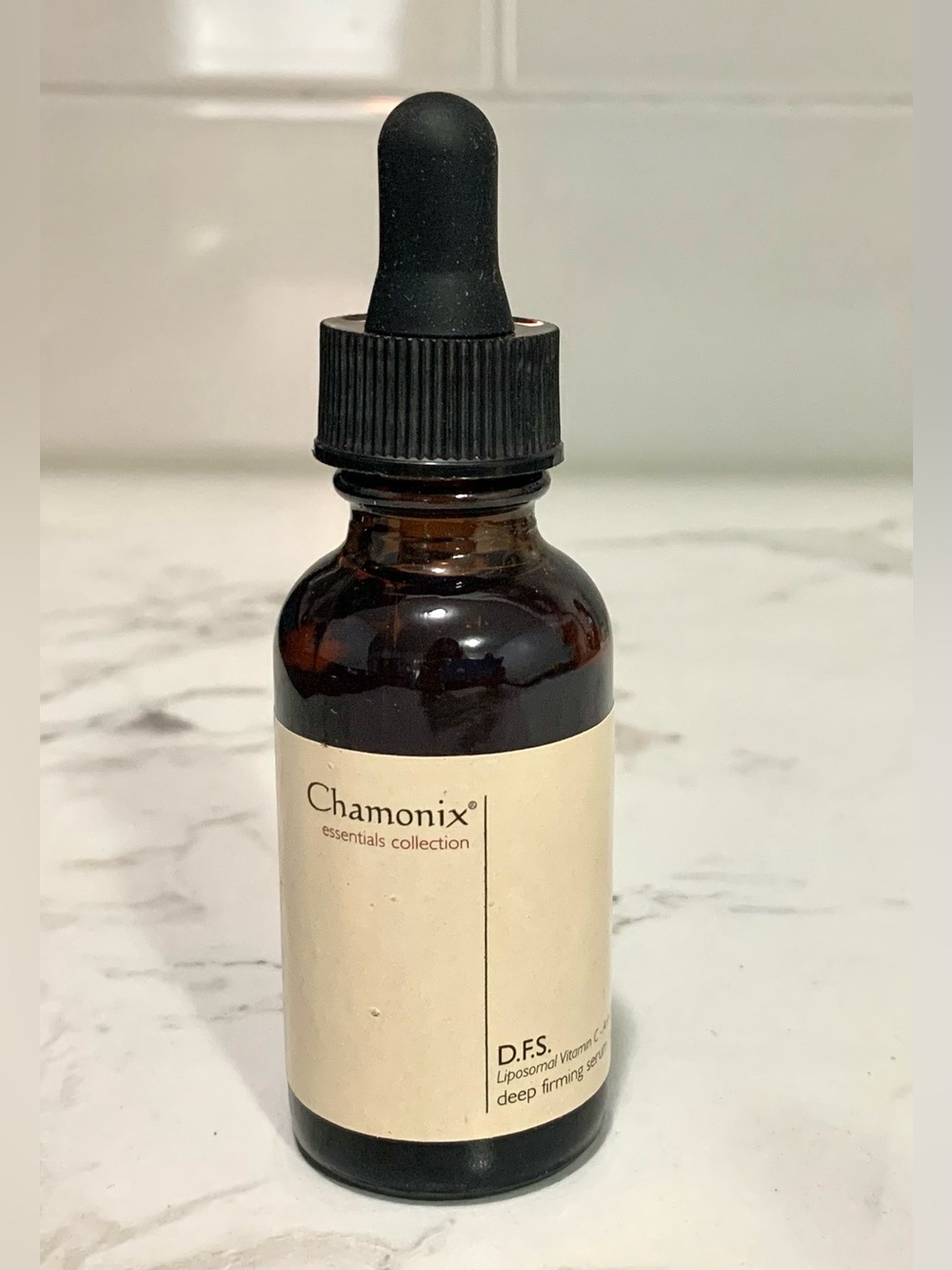 (tan label) Chamonix D.F.S. Liposomal Vitamin C Anhydrous Deep Firming Serum 1oz